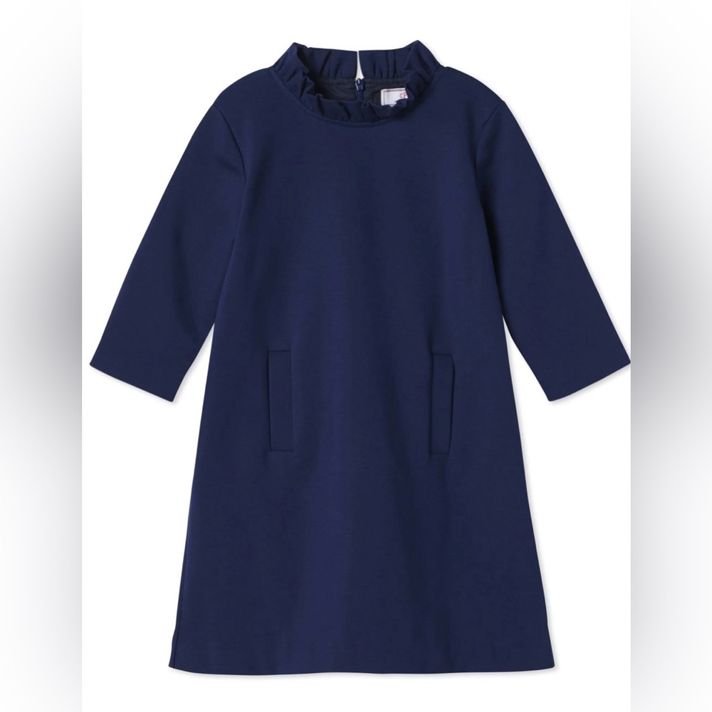 Classic Prep - Claudia Dress, Ponte Medieval Blue
